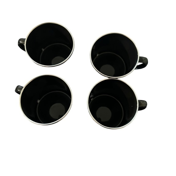 Black Tin Mug Set - Picture 2 of 3